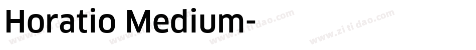 Horatio Medium字体转换